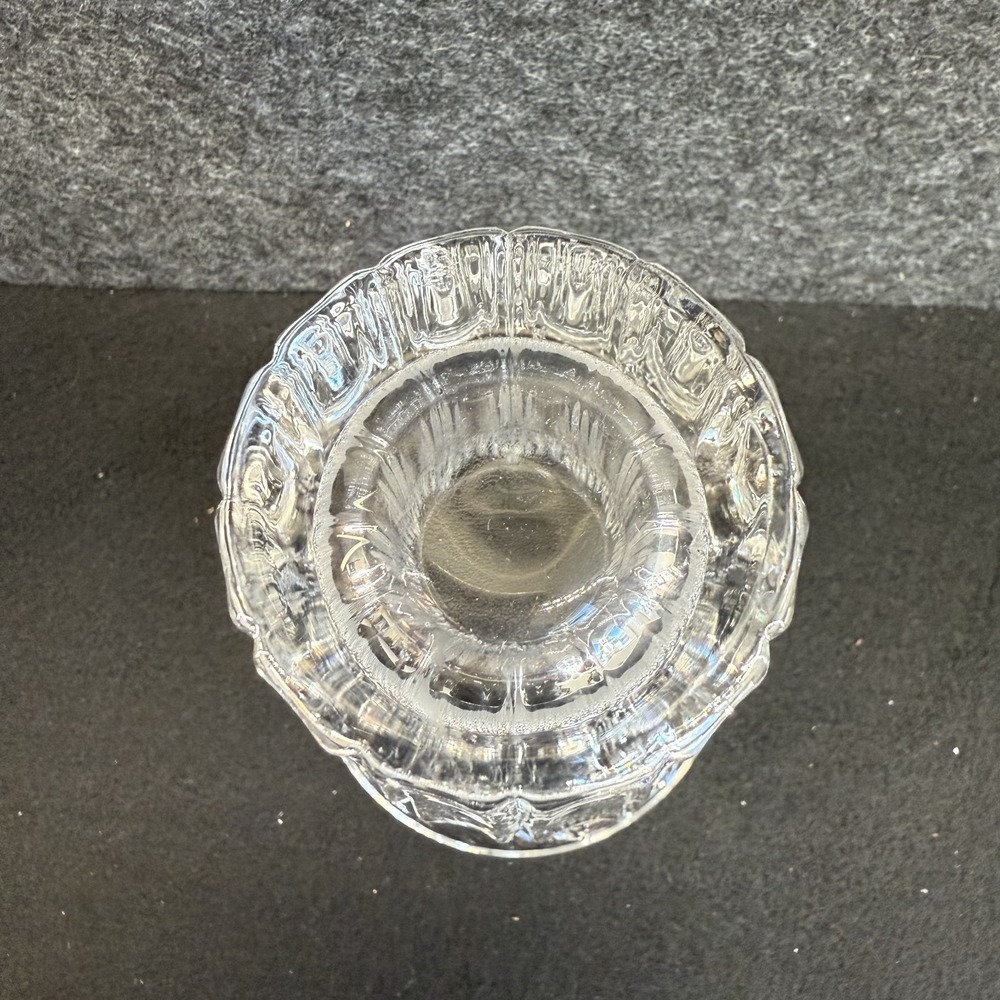 Noritake South Haven Crystal Vase 9" Flared Laurel Cut Rim Fluting Germany - Picture 9 of 12